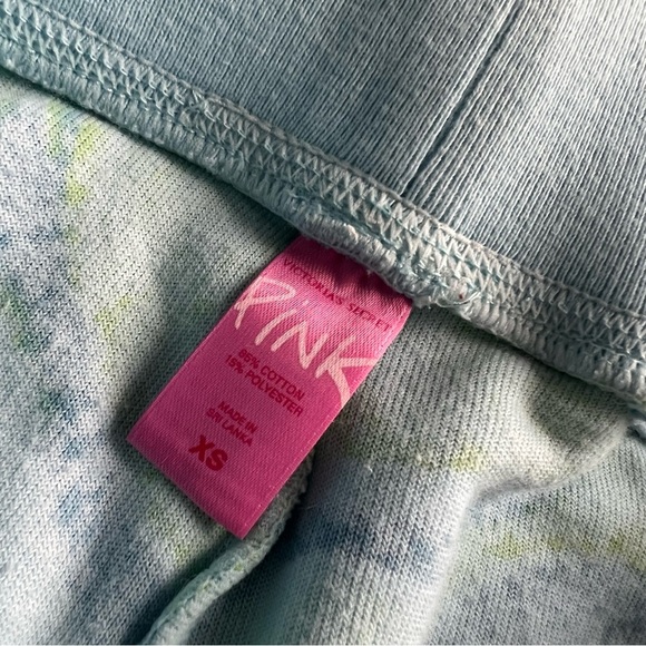 PINK Victoria's Secret Vintage Y2K Retro Hippie Paisley Swirl Terry Towel Pants - Picture 3 of 14